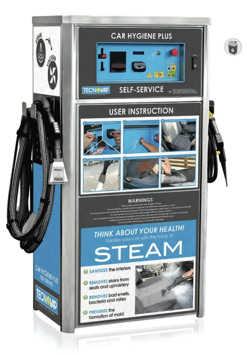 Generador de vapor para lavado de vehículos Tecnovap Car Hygiene Plus