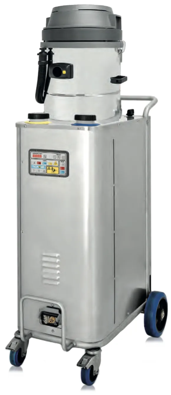 Generador de vapor industrial con aspiradora Tecnovap Steam Box Vac Industrial